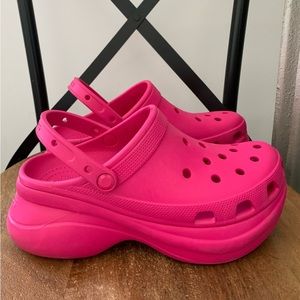 Crocs Bae Platforms - Candy Pink